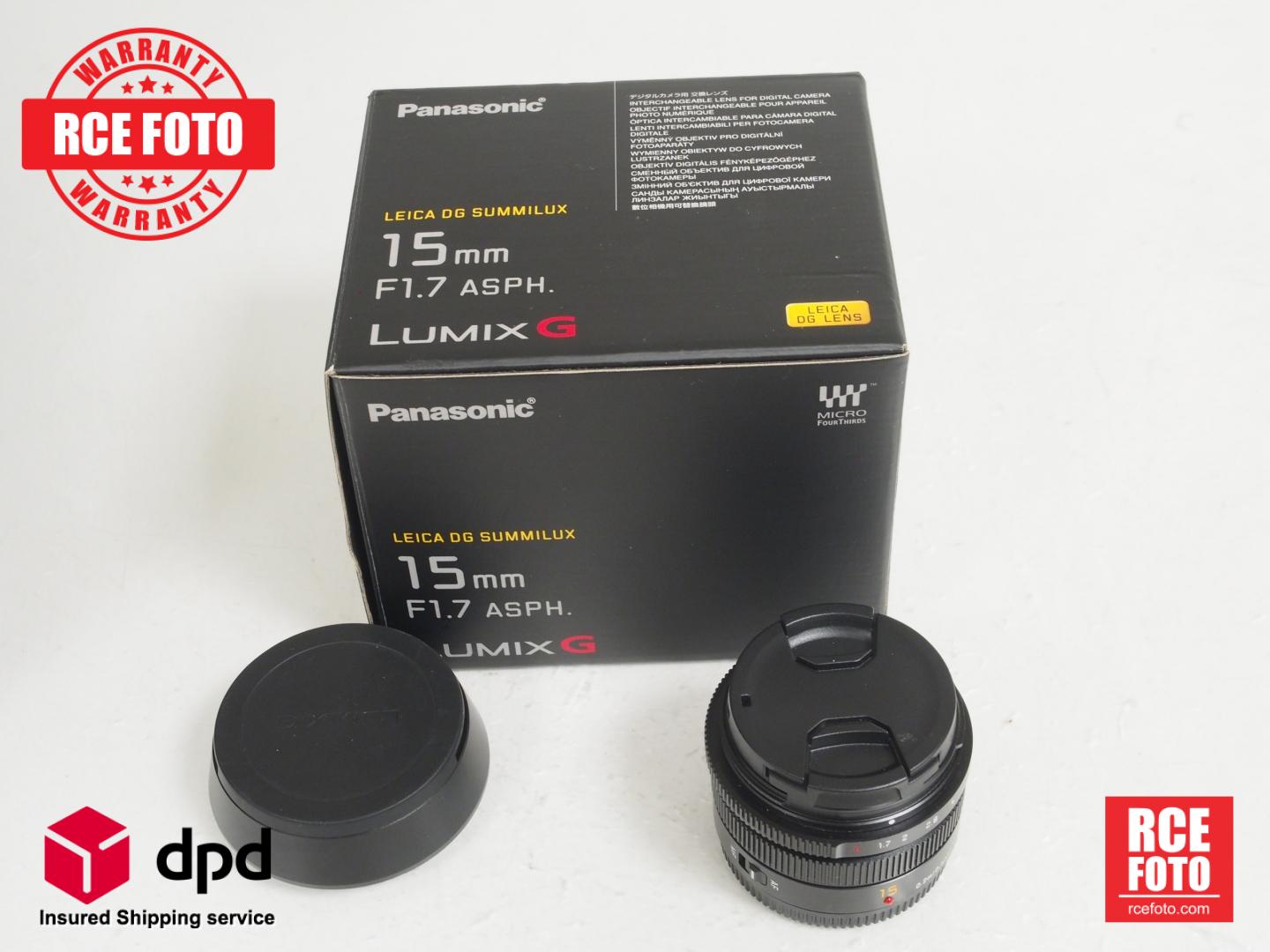 Used Panasonic Leica DG Summilux 15mm f/1.7 ASPH - RCE Foto - the largest  market of guaranteed used photograpy equipment