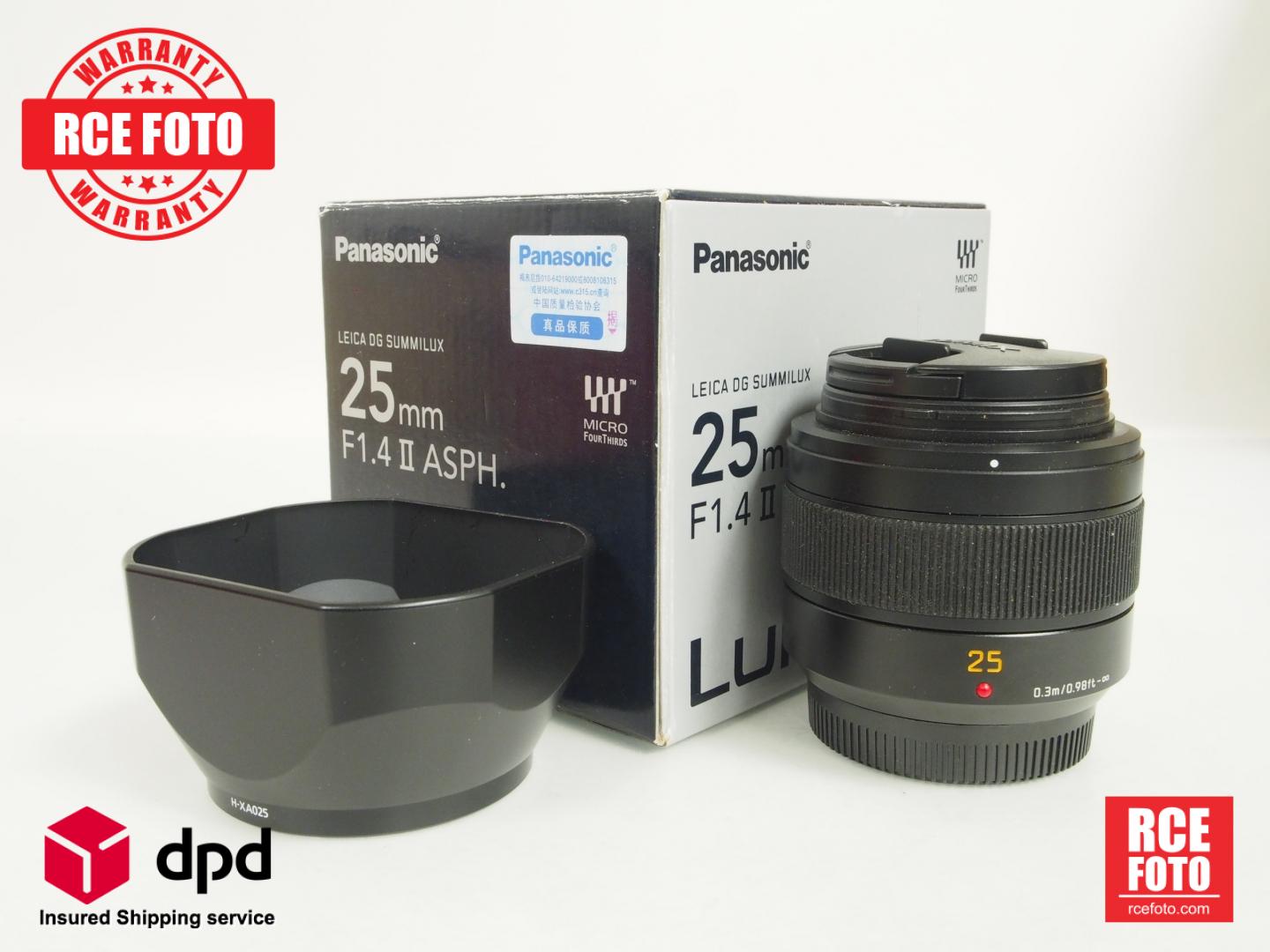 Used Panasonic Leica DG Summilux 25mm f/1.4 II ASPH - RCE Foto